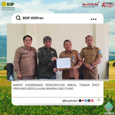 Rapat Koordinasi Percepatan Perluasan Areal Tanam (PAT) di Provinsi Kepulauan Bangka Belitung